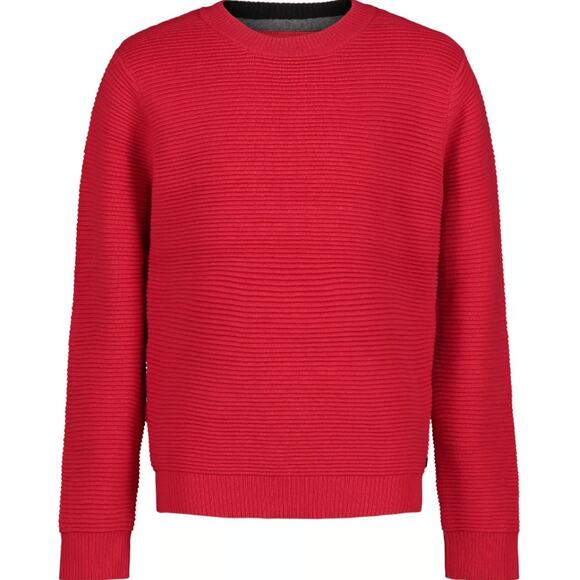 NEW IZOD Boys Tango Red Crew Neck Ribbed Pullover Sweater Size XL - Picture 1 of 5